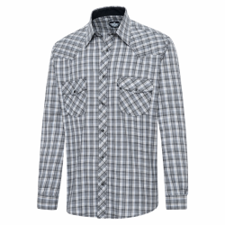 Plaid western shirt with snaps - Oklahoma style