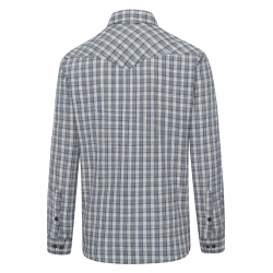 The Oklahoma | Prairie Slate Plaid Western Yoke Shirt | Americana