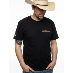The Outlaw - Sunset Skeleton Gunslinger Western Tee | Americana