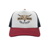 Backroads Drifters Heritage Trucker Cap | Burgundy & White Western Hat
