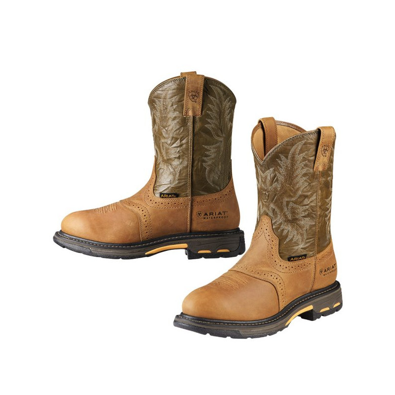 Ariat WorkHog Waterproof Western Work Boots | Composite Toe