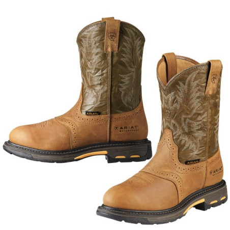 Ariat WorkHog Waterproof Western Work Boots | Composite Toe