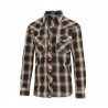 The Cimarron – Rustic Brown Plaid Western Shirt | Americana