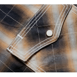 The Cimarron – Rustic Brown Plaid Western Shirt | Americana